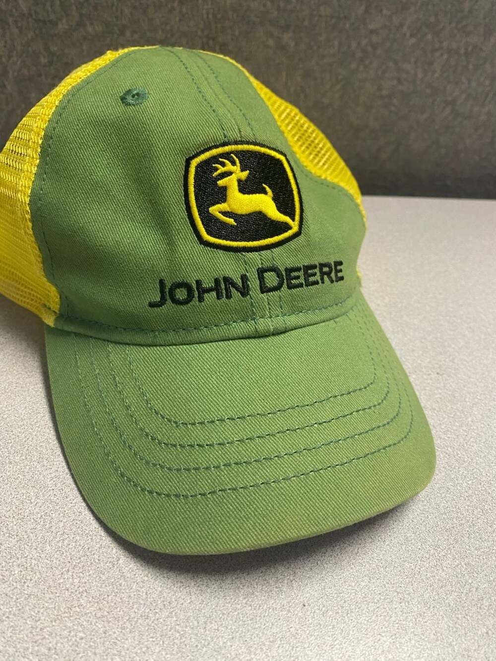 John Deere Toddler Green and Yellow Mesh Back Trucker Hat